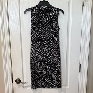 Enfocus Studio six 8 Black and White Dress
